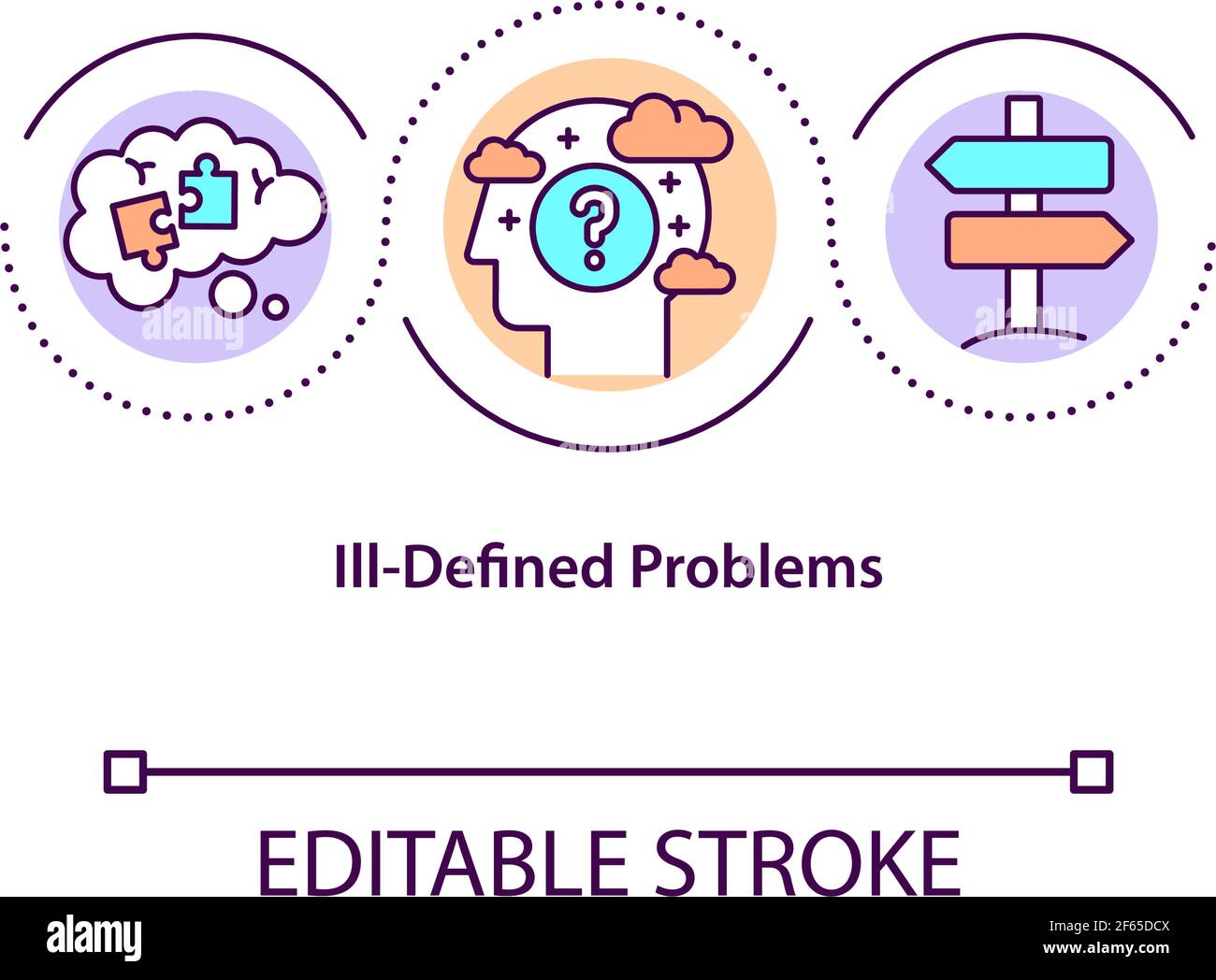 ill-defined-problems-concept-icon-stock-vector-image-art-alamy