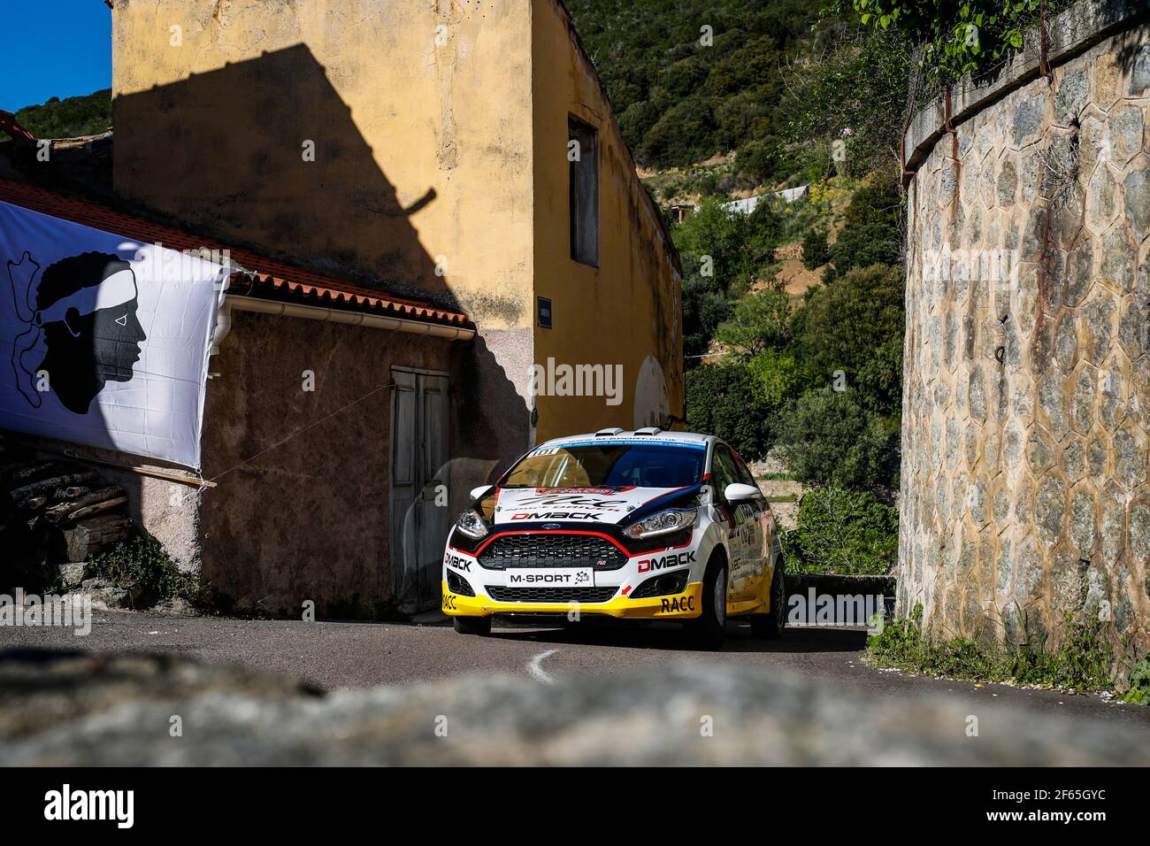 101 SOLANS Nil ( ESP) IBANEZ Miquel ( ESP ) Fiesta R2 Nil Solans Baldo Ford  WRC3 JWRC Action during the 2017 WRC World Rally Car Championship, Tour de  Corse rally from