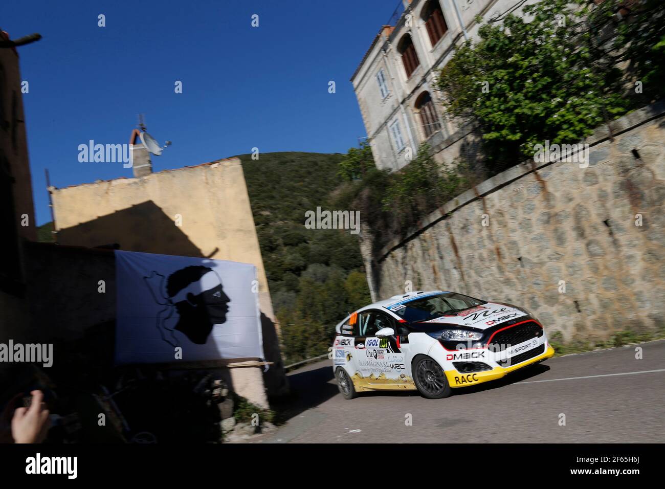 101 SOLANS Nil ( ESP) IBANEZ Miquel ( ESP ) Fiesta R2 Nil Solans Baldo Ford  WRC3 JWRC Action during the 2017 WRC World Rally Car Championship, Tour de  Corse rally from