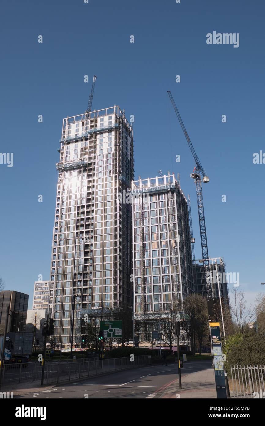 construction of new homes on the site of Taberner House in Croydon