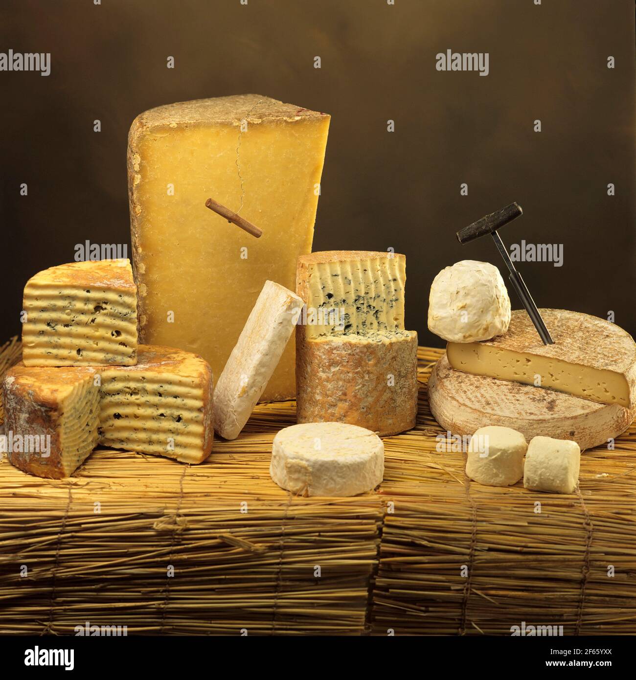 variety of French cheeses Stock Photo Alamy