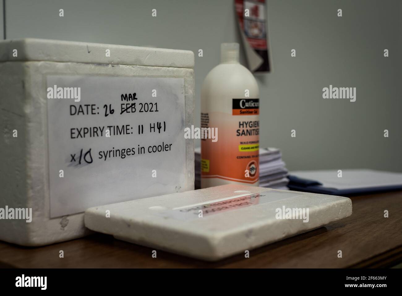 A batch of Johnson & Johnson COVID19 vaccines at Cape Town's Groote