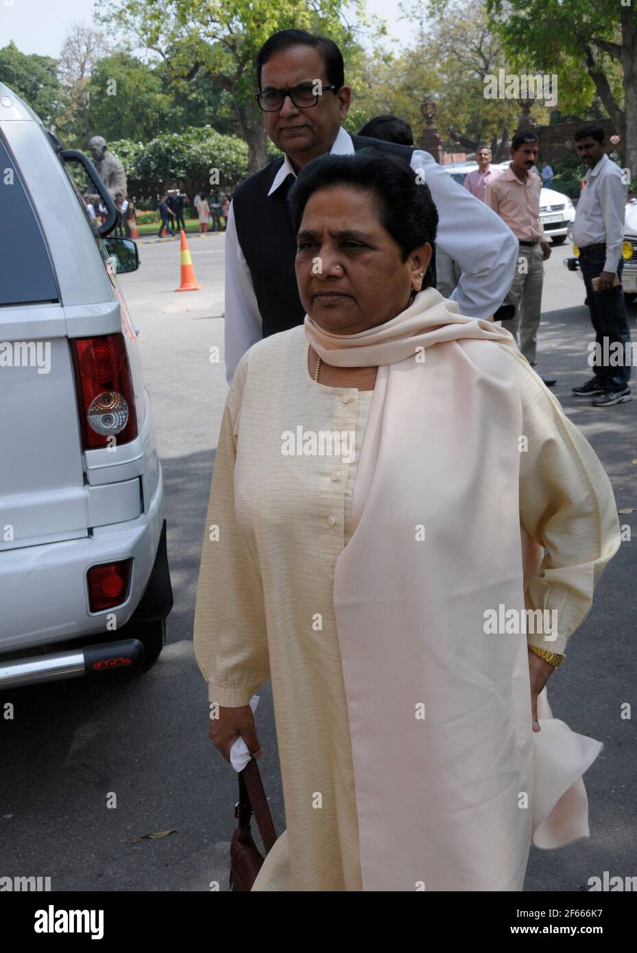 Mayawati is the president of Bahujan Samaj Party (BSP). She has served four separate terms as Chief Minister of Uttar Pradesh. Bahujan Samaj Party (BS Stock Photo