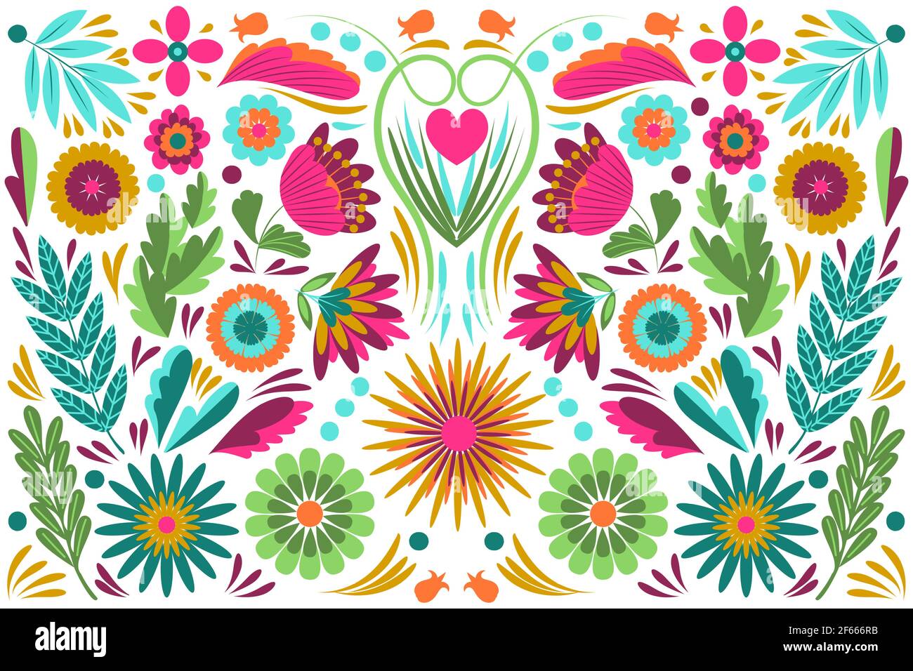 Colorful floral background Vector illustration Stock Vector Image & Art ...