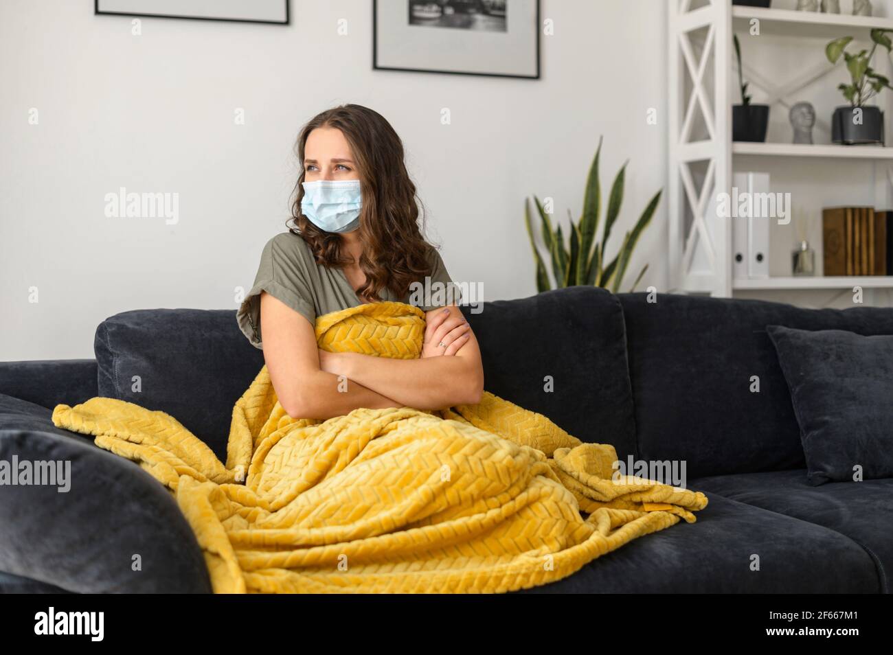 Women wearing blanket hires stock photography and images Alamy