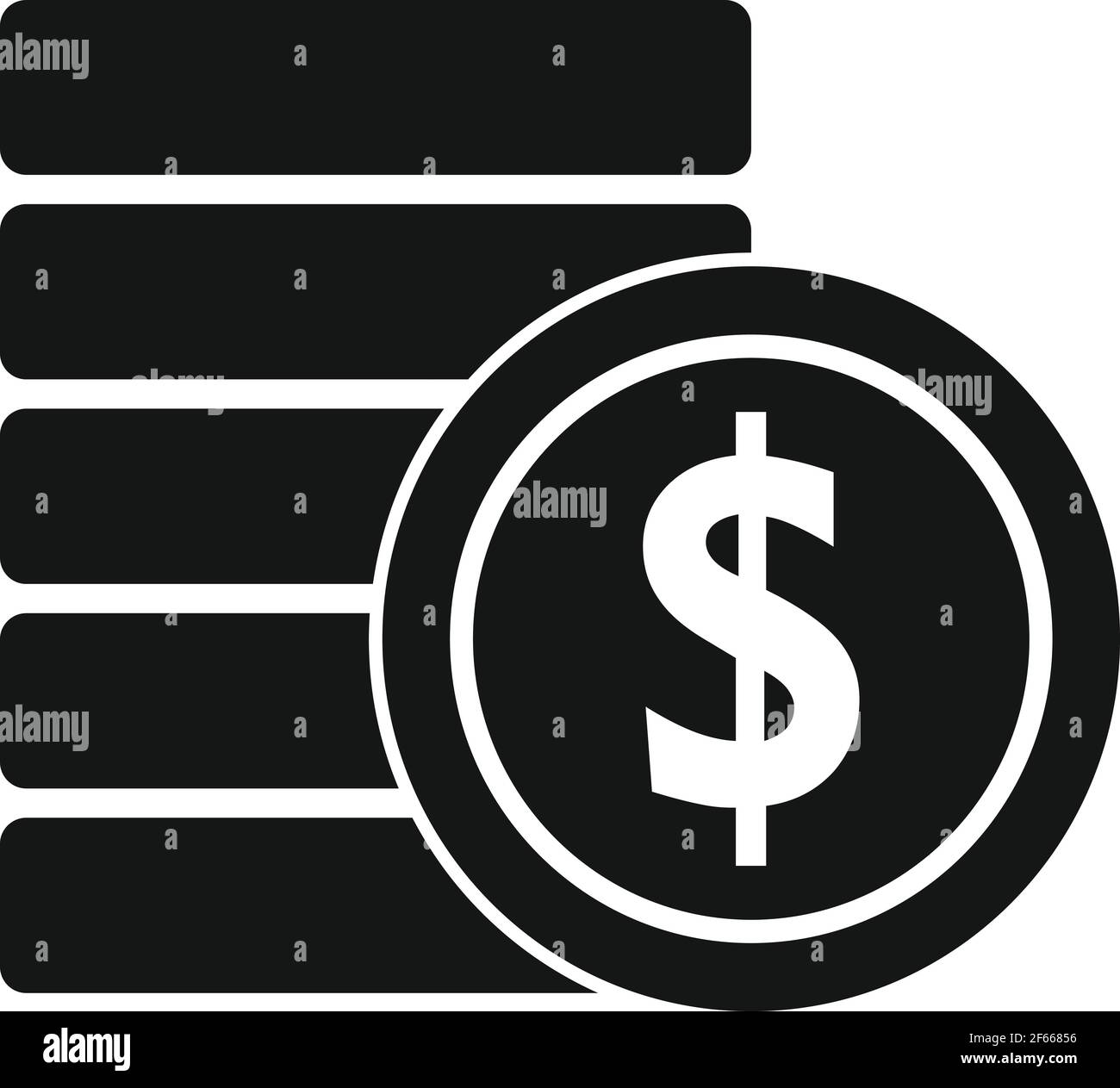 Broker coins stack icon, simple style Stock Vector Image & Art - Alamy