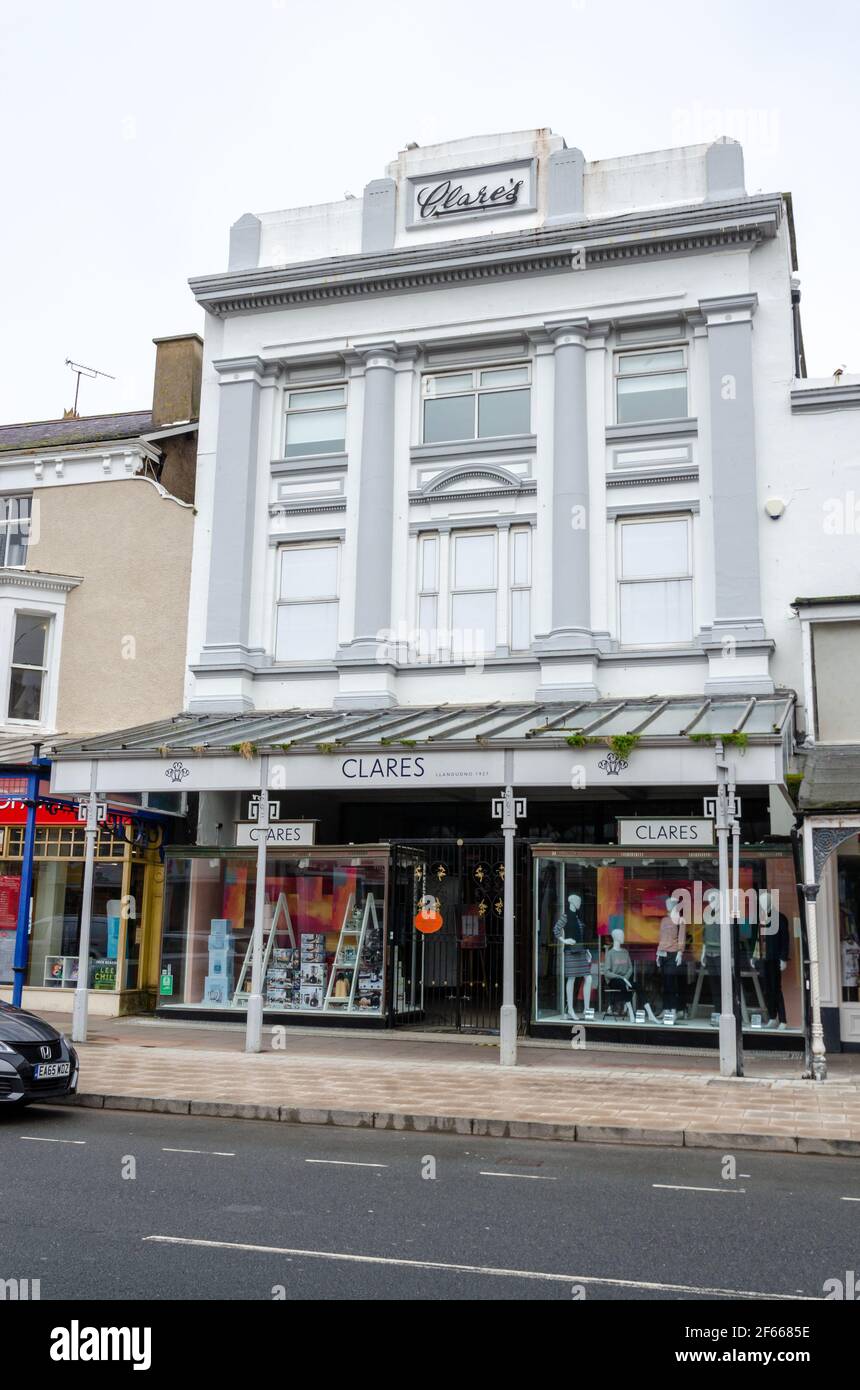 Llandudno, UK Mar 18, 2021 Clares is a traditional department store