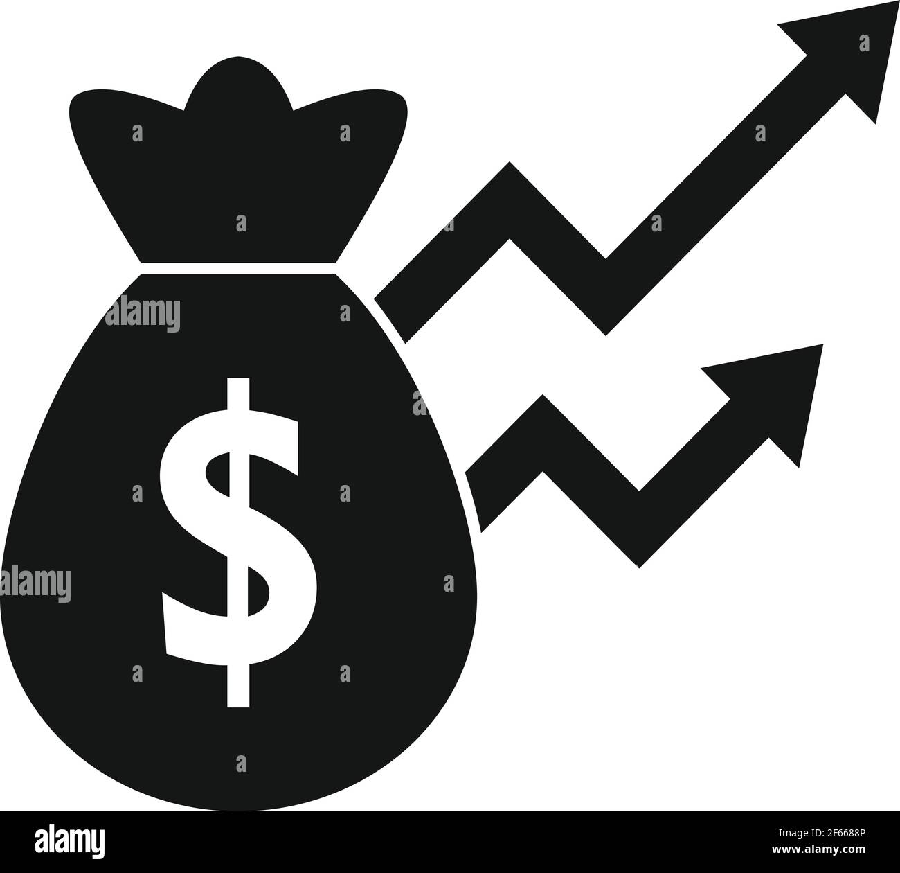 Broker money bag icon, simple style Stock Vector Image & Art - Alamy