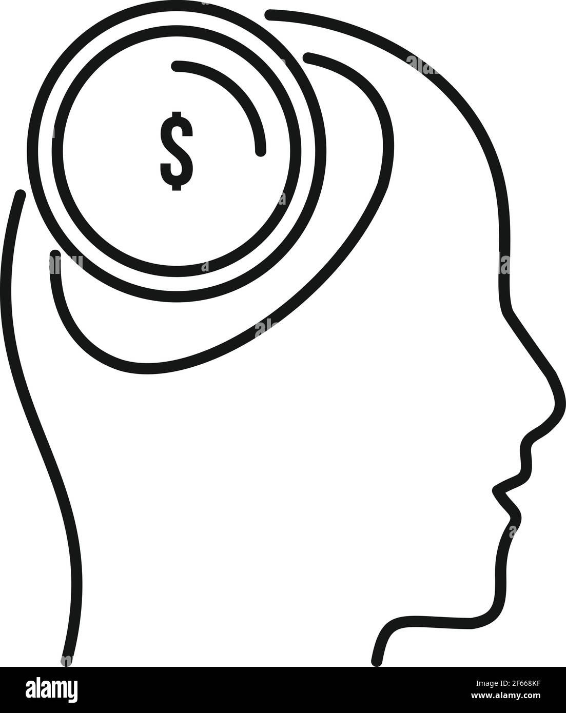 Broker money idea icon, outline style Stock Vector Image & Art - Alamy