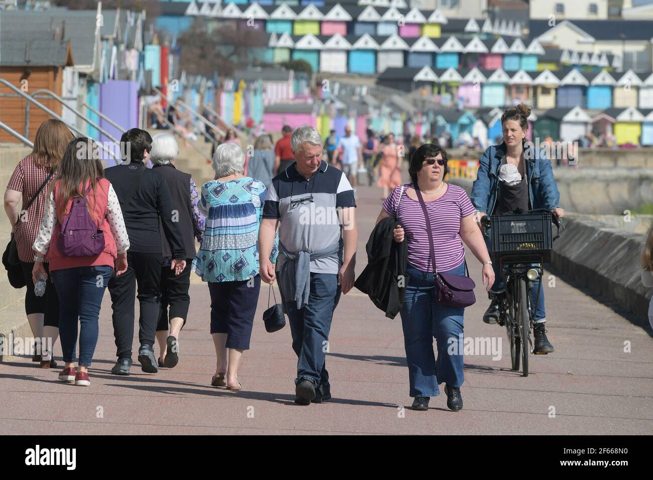 Summer weather WaltonontheNaze Essex England Stock Photo Alamy