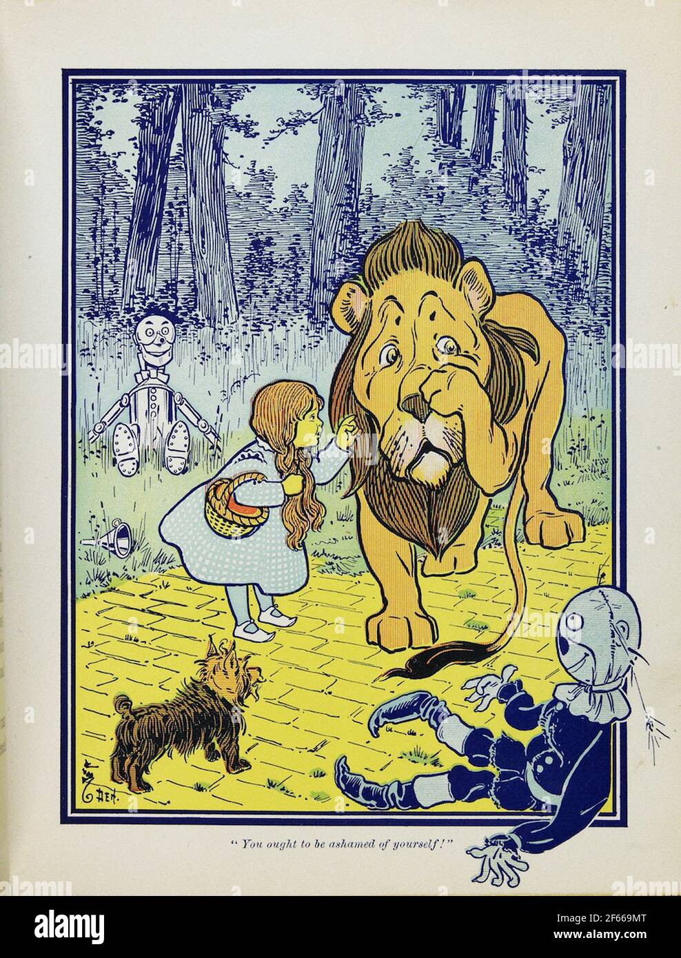 Vintage Wizard of Oz book illustration Stock Photo