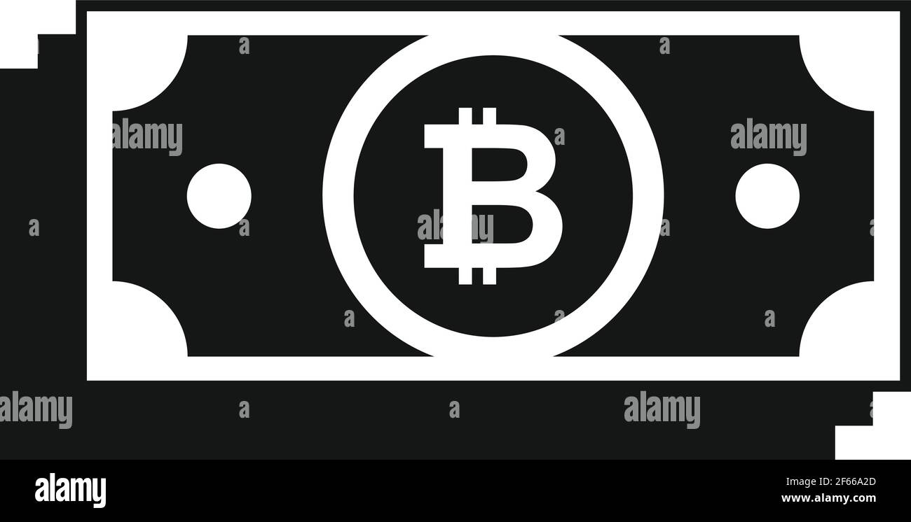 Bitcoin cash icon, simple style Stock Vector