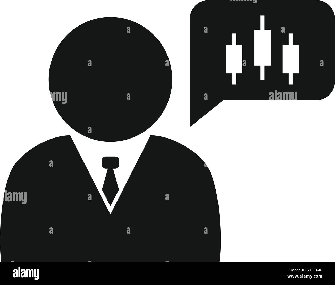 Trader thinking icon, simple style Stock Vector Image & Art - Alamy