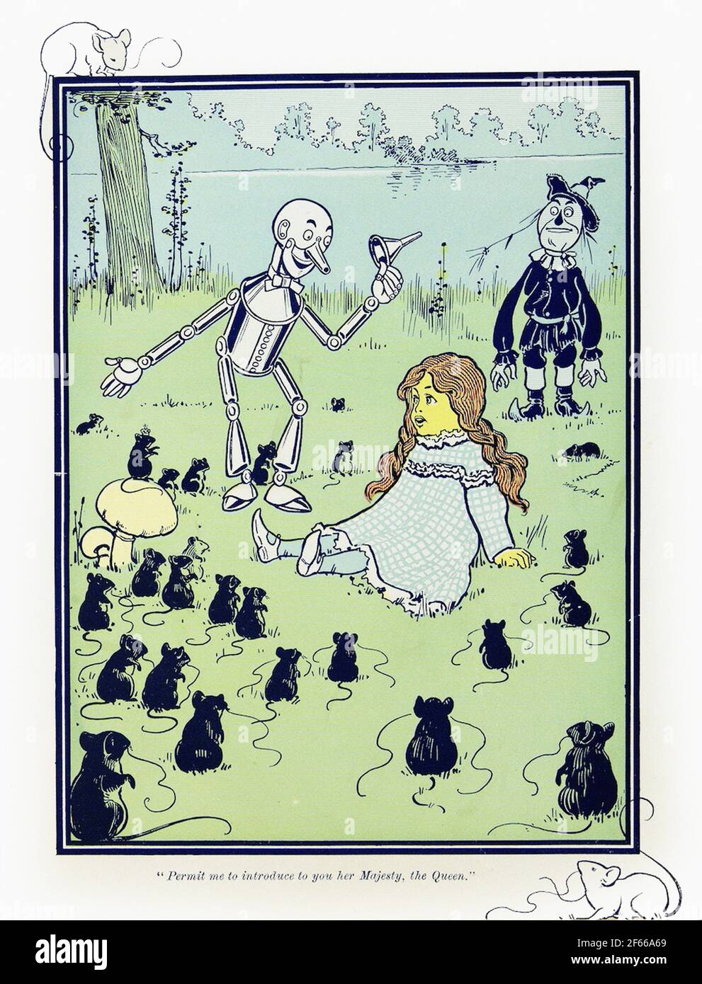 Vintage Wizard of Oz book illustration Stock Photo