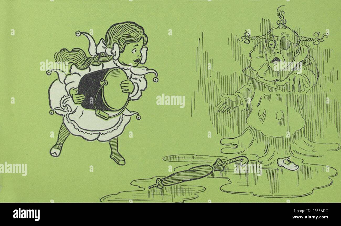 Vintage Wizard of Oz book illustration Stock Photo