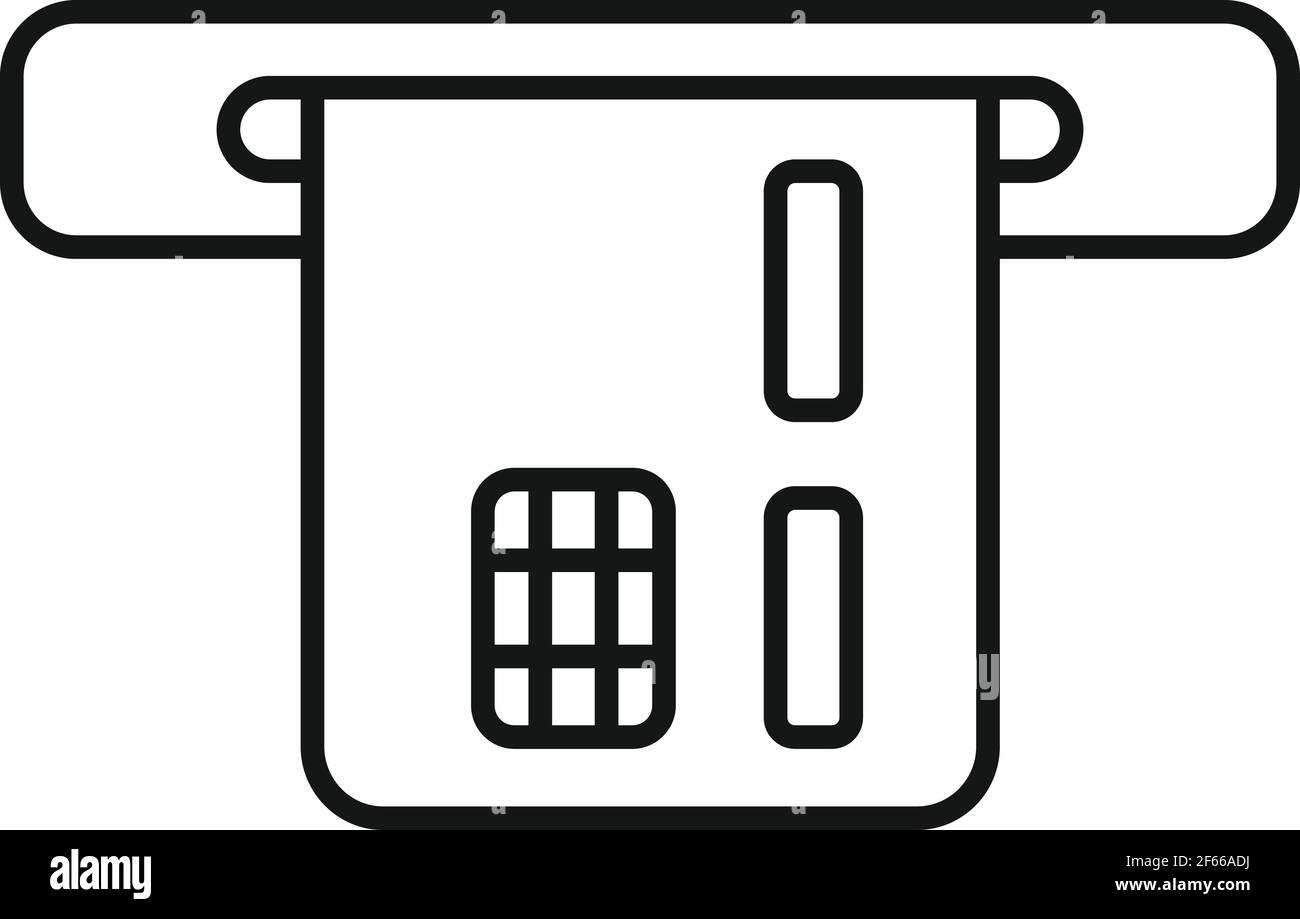 Trader bank card icon, outline style Stock Vector Image & Art - Alamy