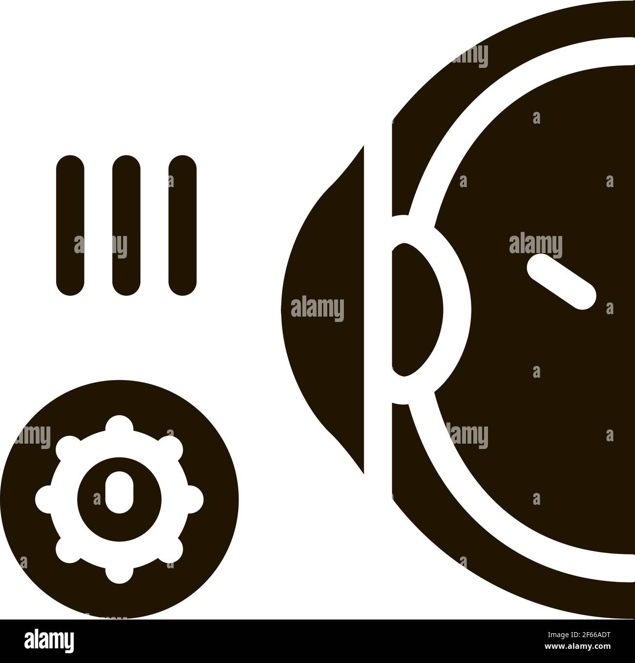 visual impairment icon Vector Glyph Illustration Stock Vector Image ...