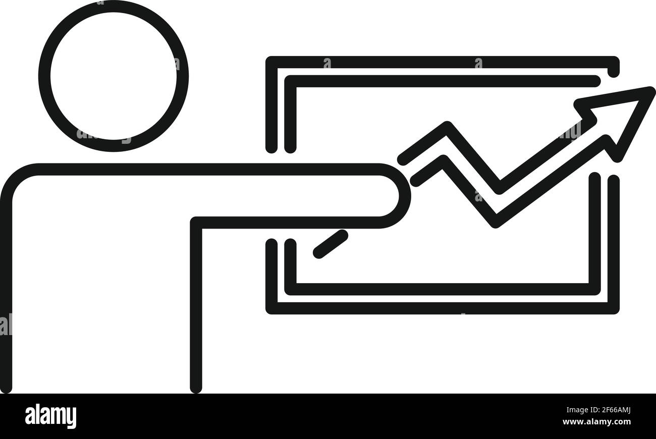 Trader lesson icon, outline style Stock Vector Image & Art - Alamy