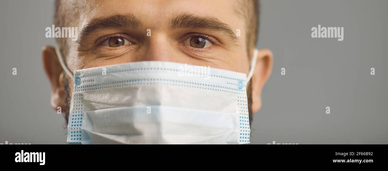 Handsome man surgical mask man hi-res stock photography and images - Alamy