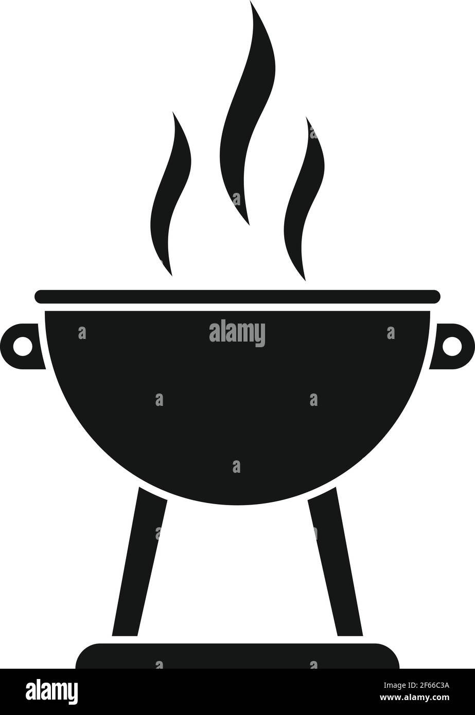 Fire brazier icon, simple style Stock Vector Image & Art Alamy