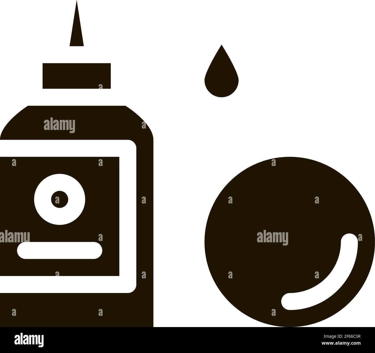eye drops icon Vector Glyph Illustration Stock Vector Image & Art - Alamy