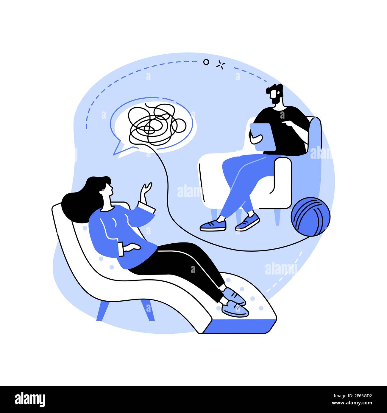 Psychologist service abstract concept vector illustration Stock Vector ...
