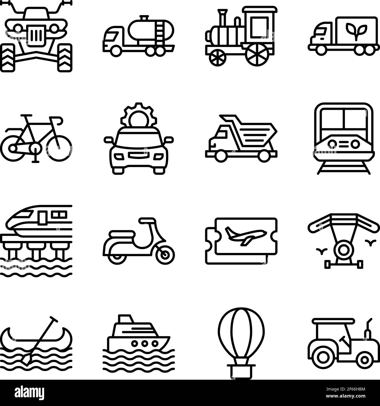 Pack of Travel and Transport Linear Icons Stock Vector Image & Art - Alamy