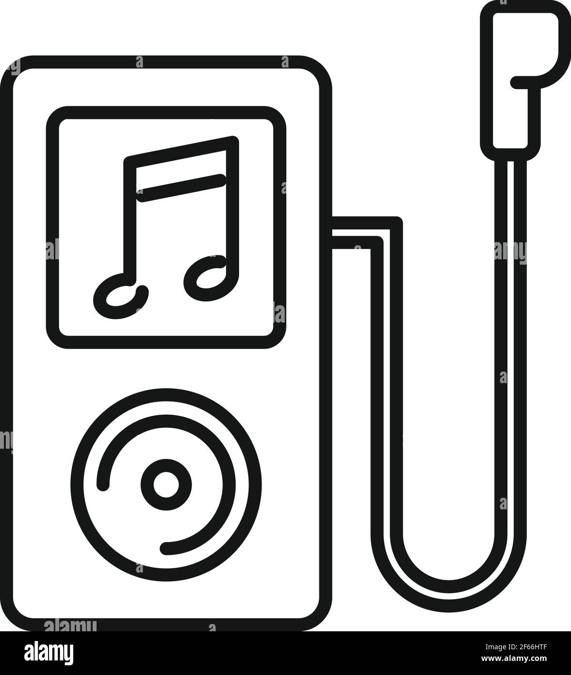 Gym music player icon, outline style Stock Vector Image & Art - Alamy