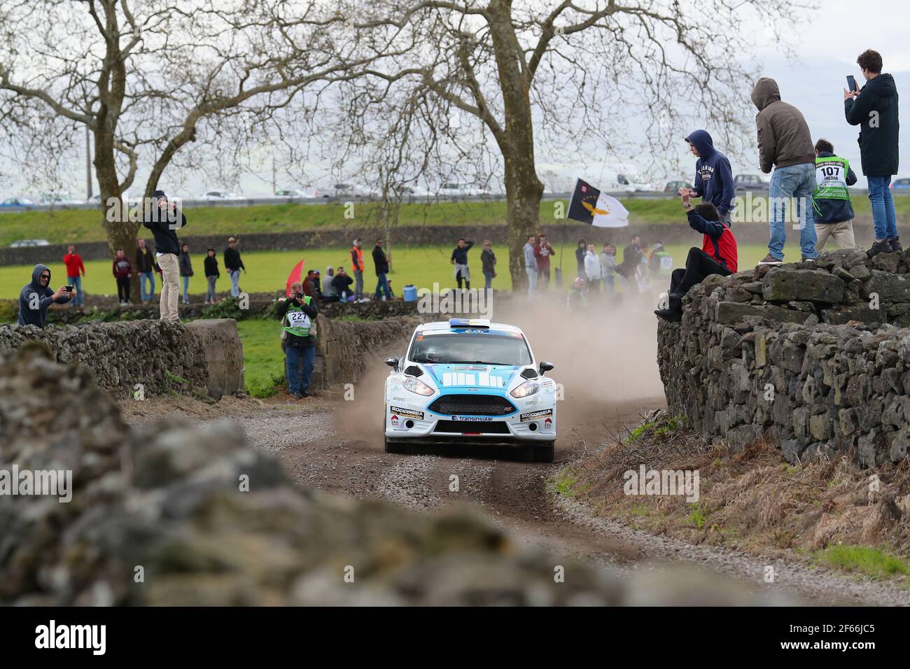 03 MOURA Ricardo COSTA Antonio Ford Fiesta R5 Action during the 2017 European Rally Championship ERC Azores rally, from March 30 to April 1, at Ponta Delgada Portugal - Photo Gregory Lenormand / DPPI Stock Photo