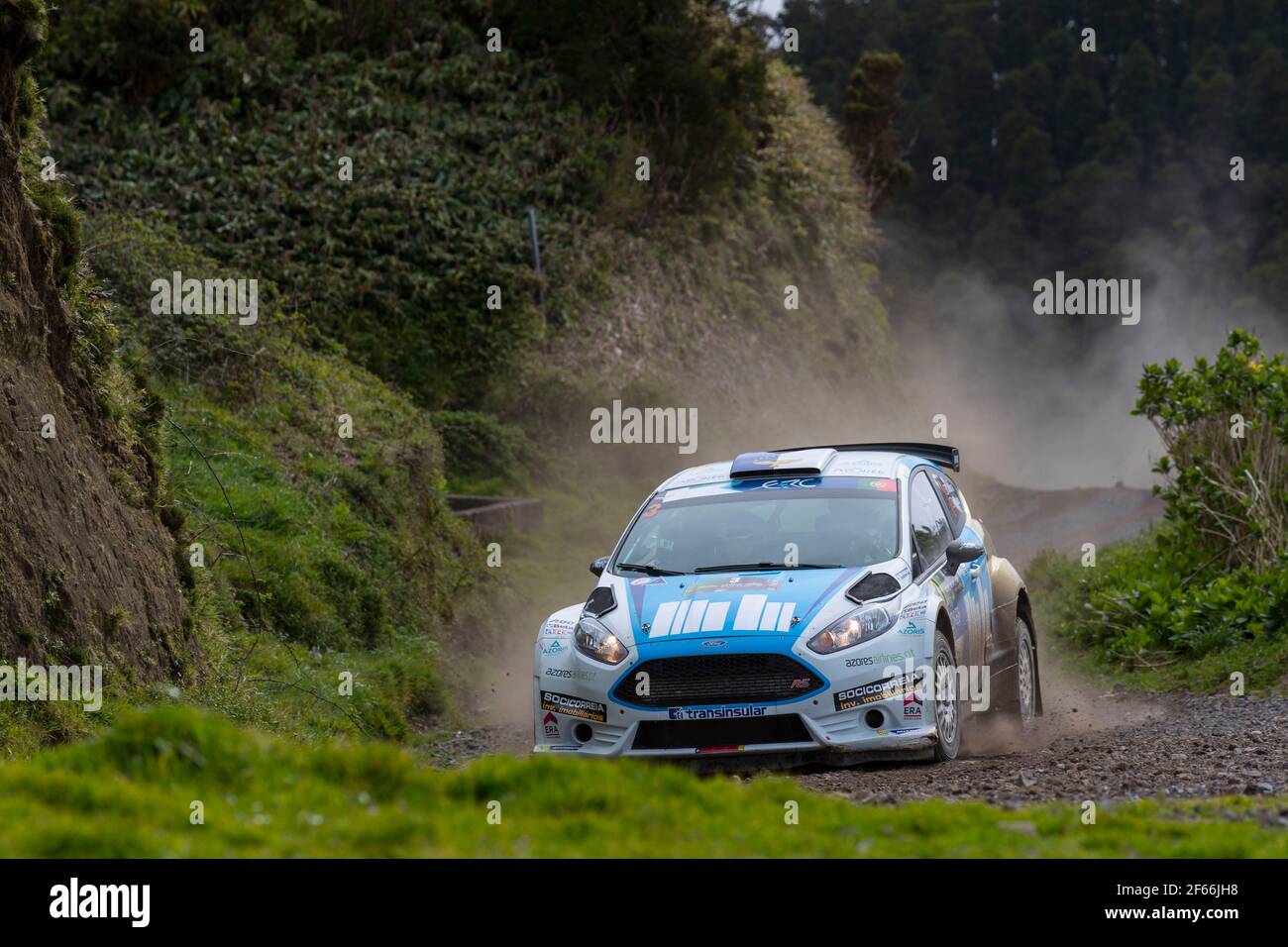 03 MOURA Ricardo COSTA Antonio Ford Fiesta R5 Action during the 2017 European Rally Championship ERC Azores rally, from March 30 to April 1, at Ponta Delgada Portugal - Photo Gregory Lenormand / DPPI Stock Photo