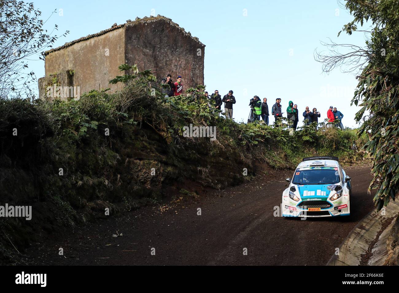 12 REGO Luis Miguel, SILVA Nuno Rodrigues Ford Fiesta R5 Action during the 2017 European Rally Championship ERC Azores rally, from March 30 to April 1, at Ponta Delgada Portugal - Photo Jorge Cunha / DPPI Stock Photo