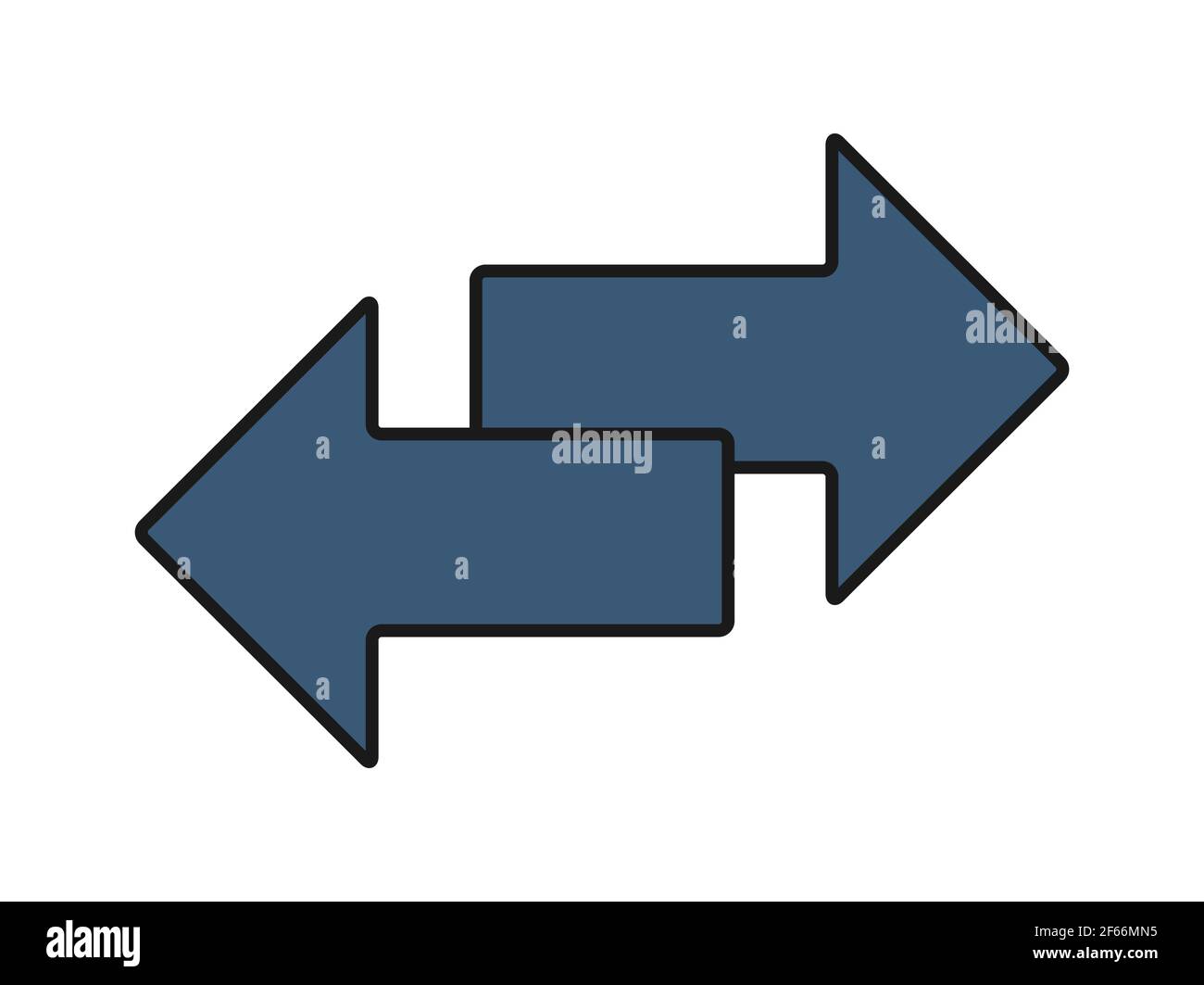 Exchange arrow transfer icon, logo. Vector isloated on white background . Stock Vector