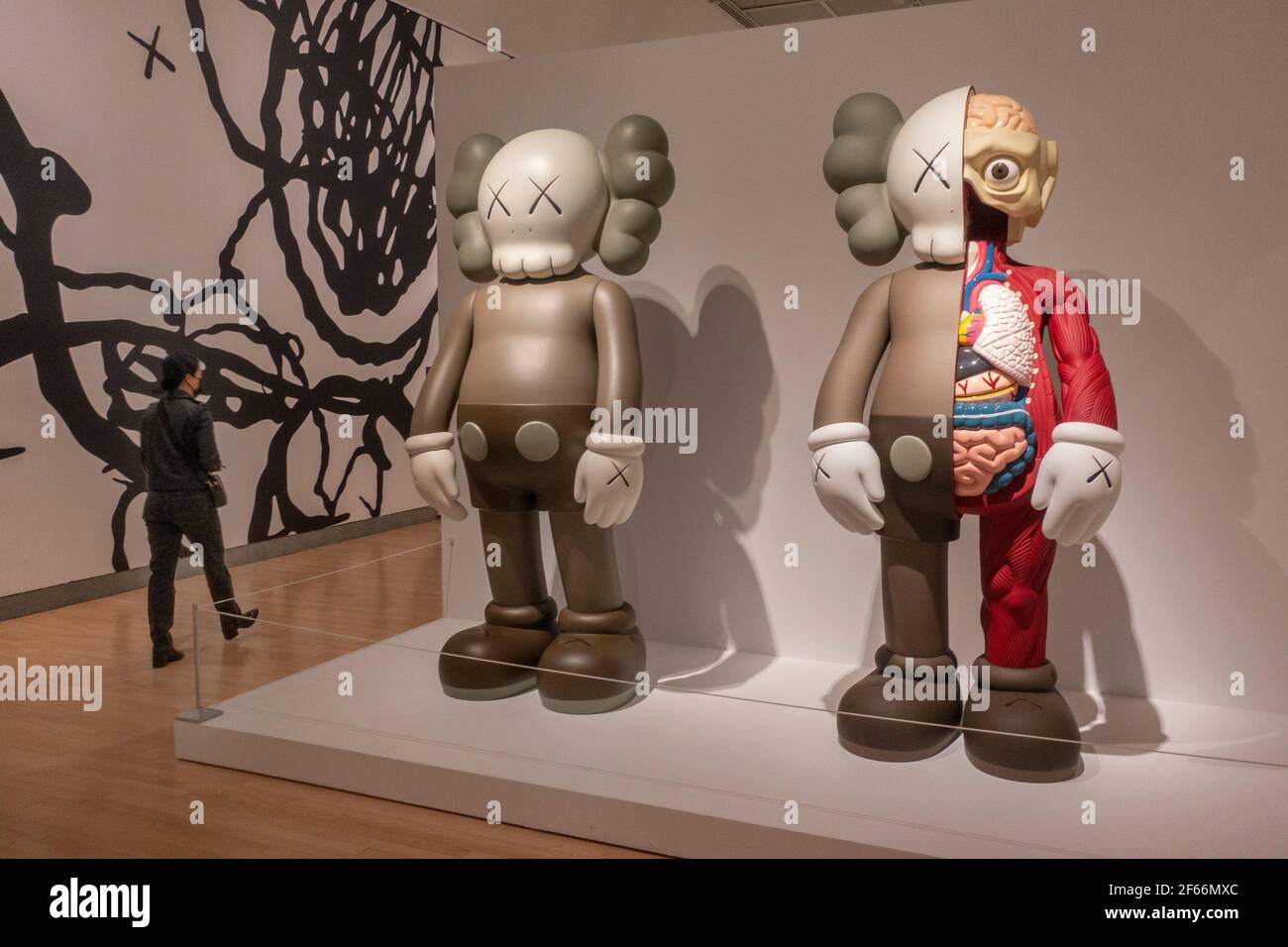 KAWS What party show at Brooklyn Museum of Art in Brooklyn NYC 