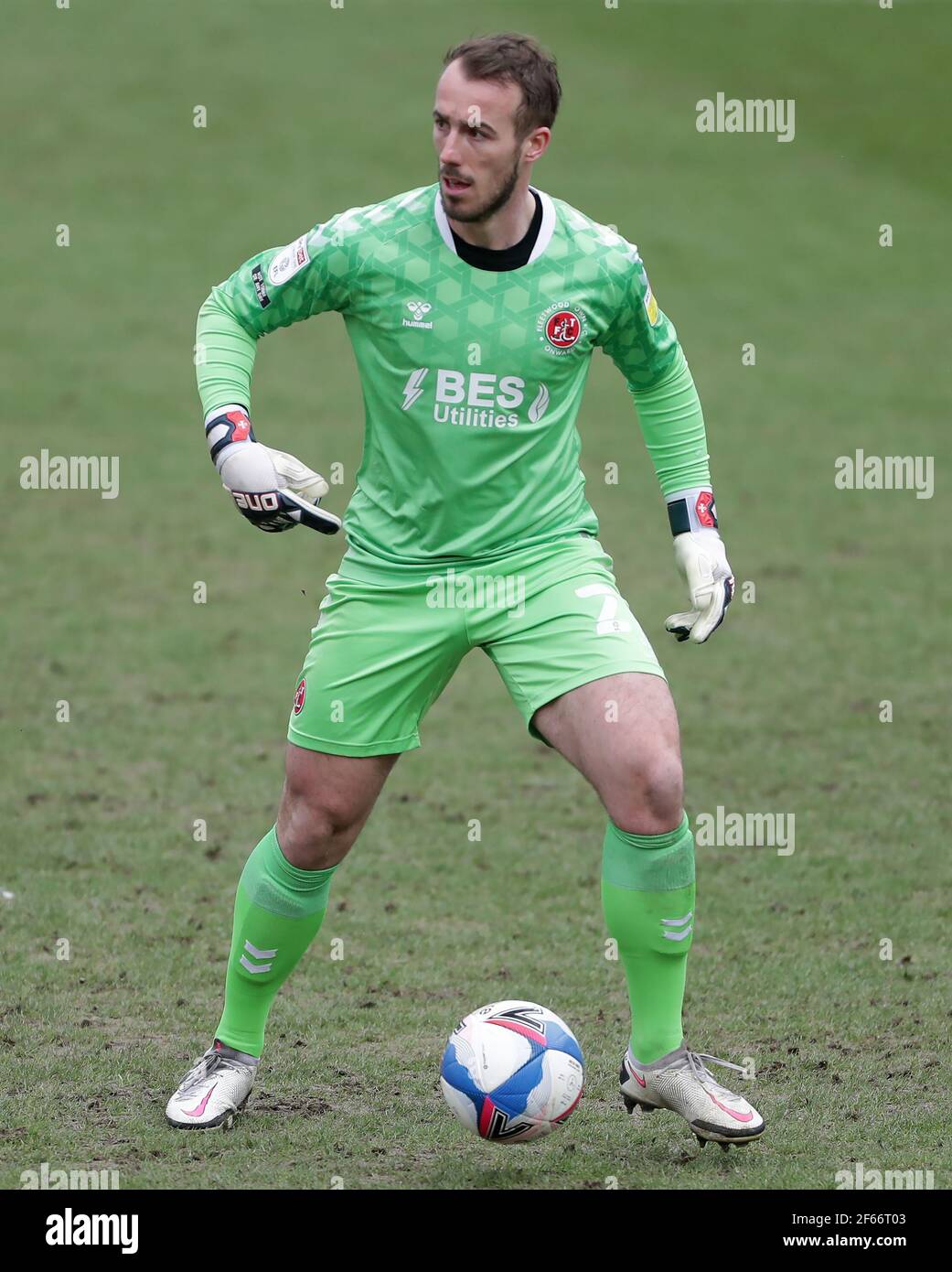 Fleetwood Town goalkeeper Alex Cairns Stock Photo - Alamy