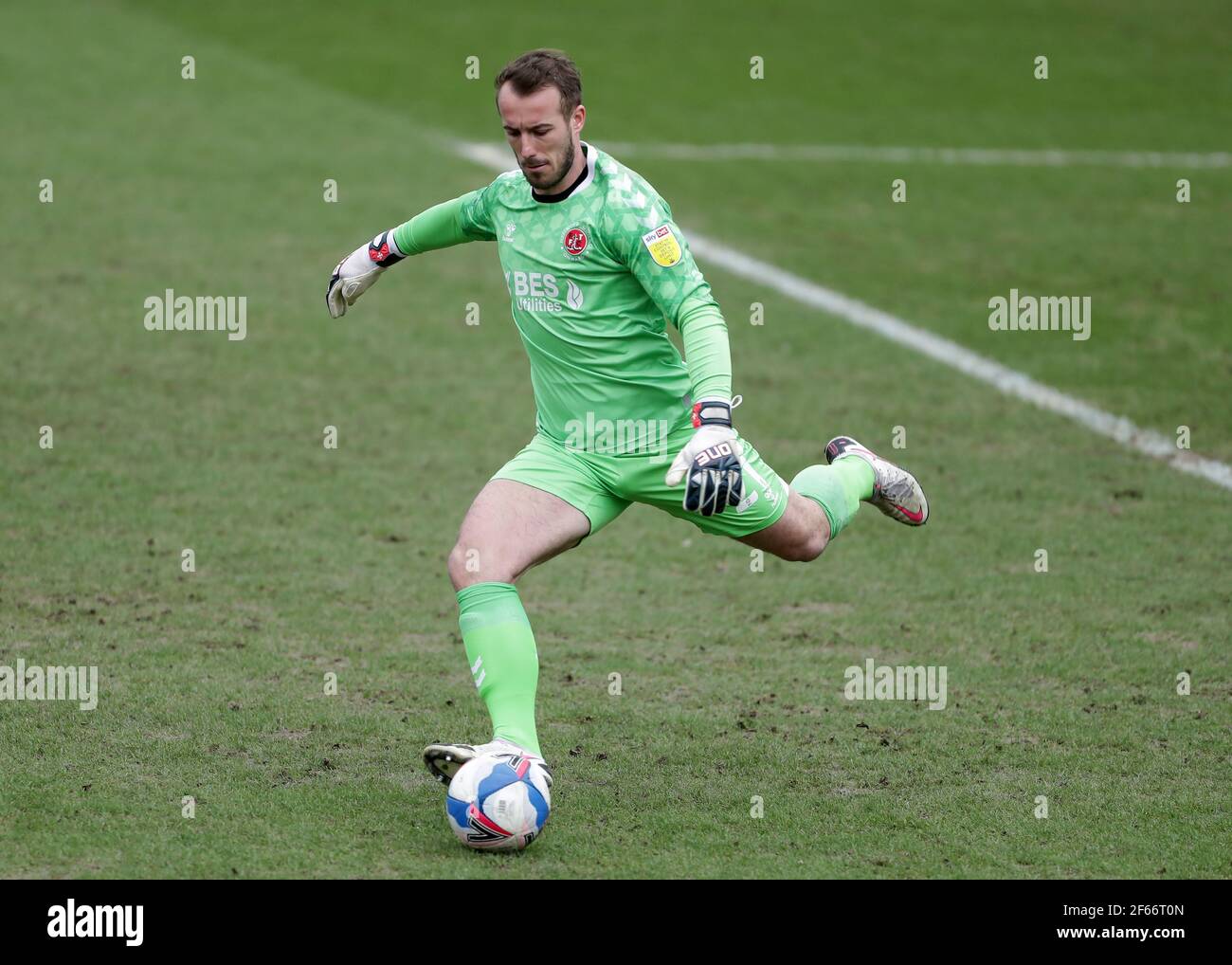 Fleetwood Town goalkeeper Alex Cairns Stock Photo - Alamy