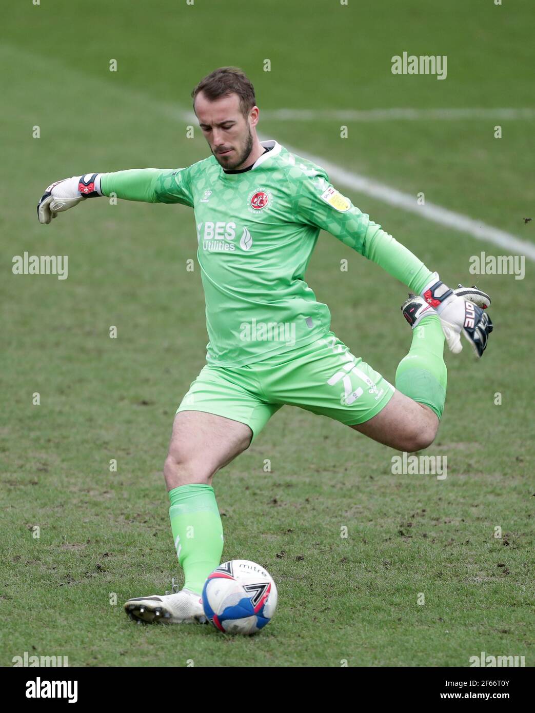 Fleetwood Town goalkeeper Alex Cairns Stock Photo - Alamy