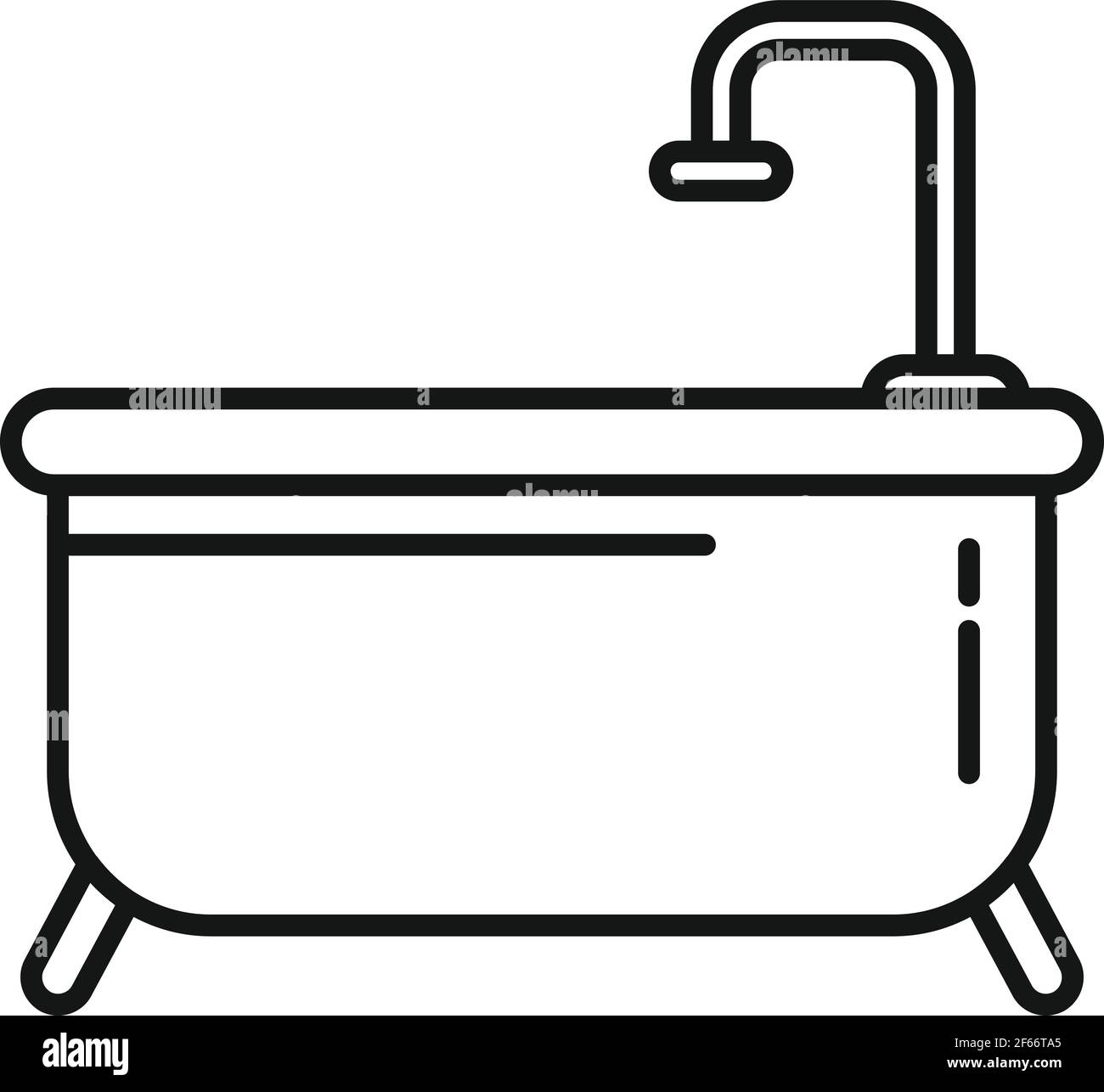 Classic shower bathtub icon, outline style Stock Vector Image & Art - Alamy