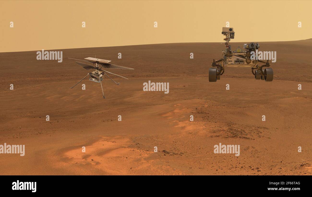 Rover perseverance ingenuity drone hi-res stock photography and images ...