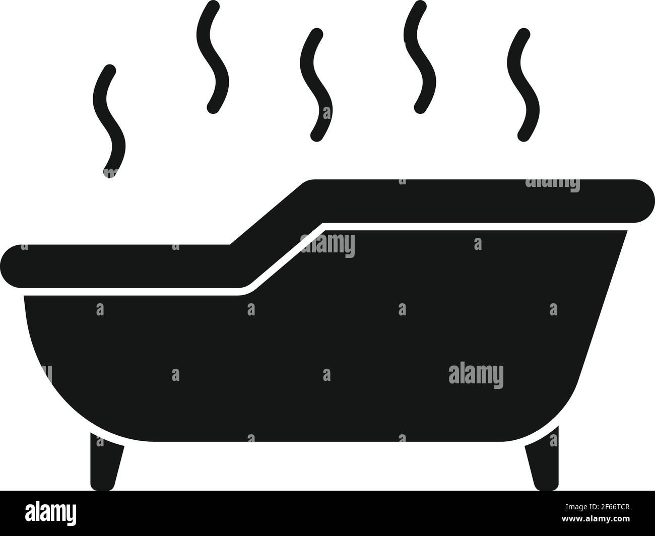 Hot jacuzzi icon, simple style Stock Vector