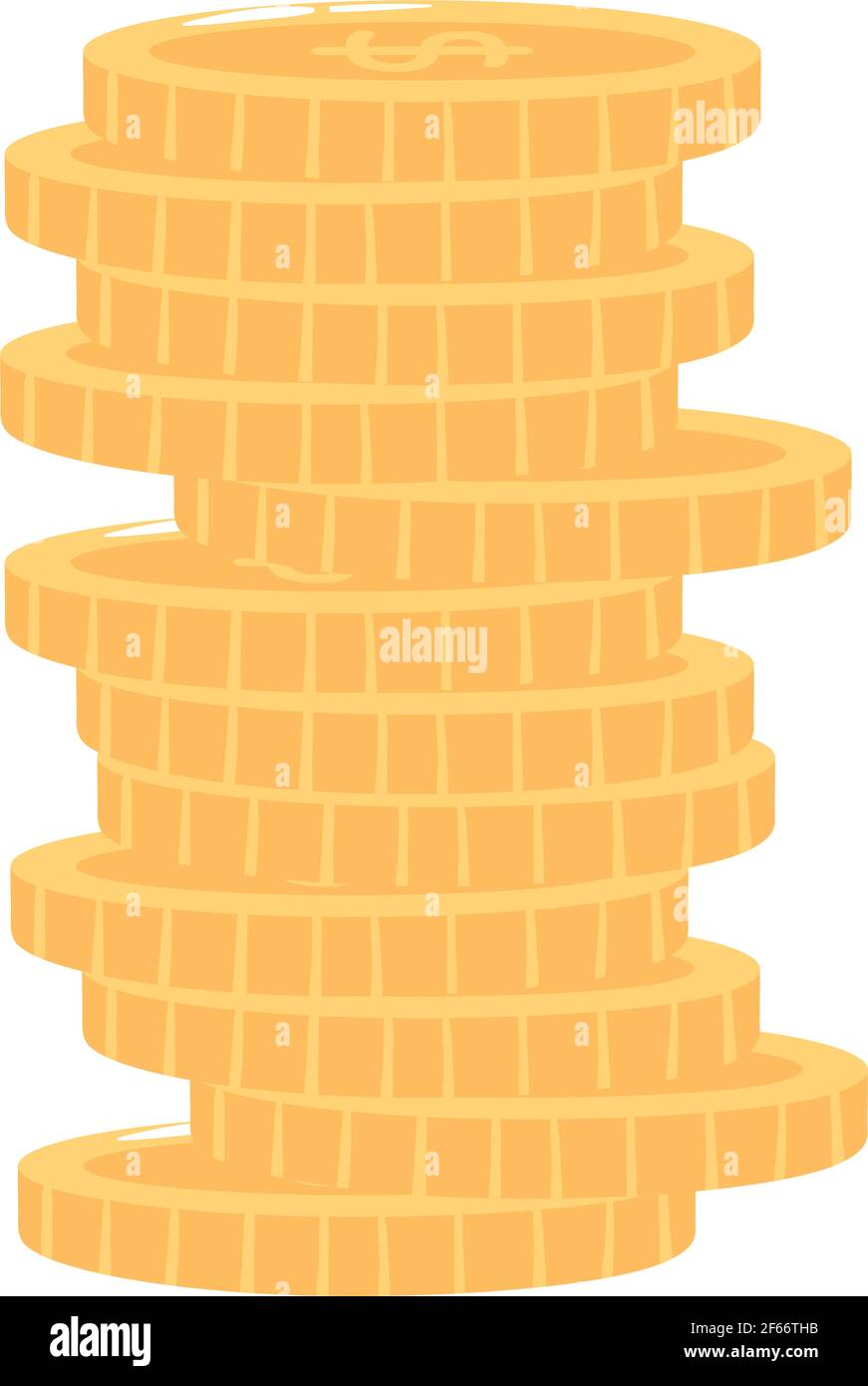 Pile stack money column Stock Vector Images - Alamy