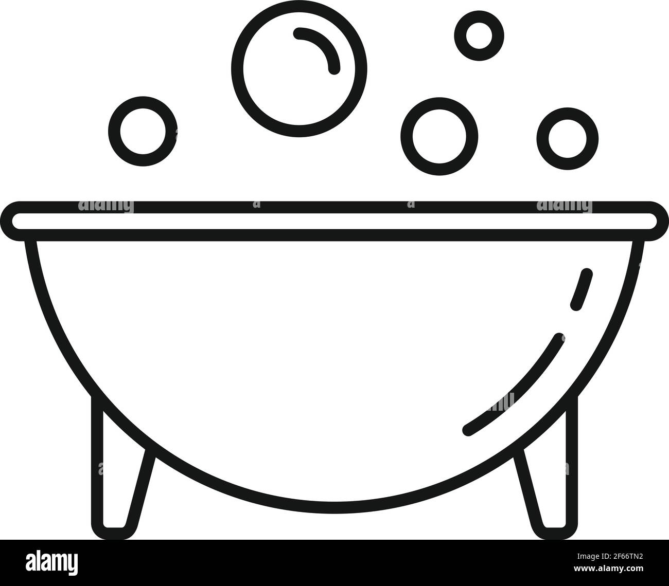 Jacuzzi icon, outline style Stock Vector
