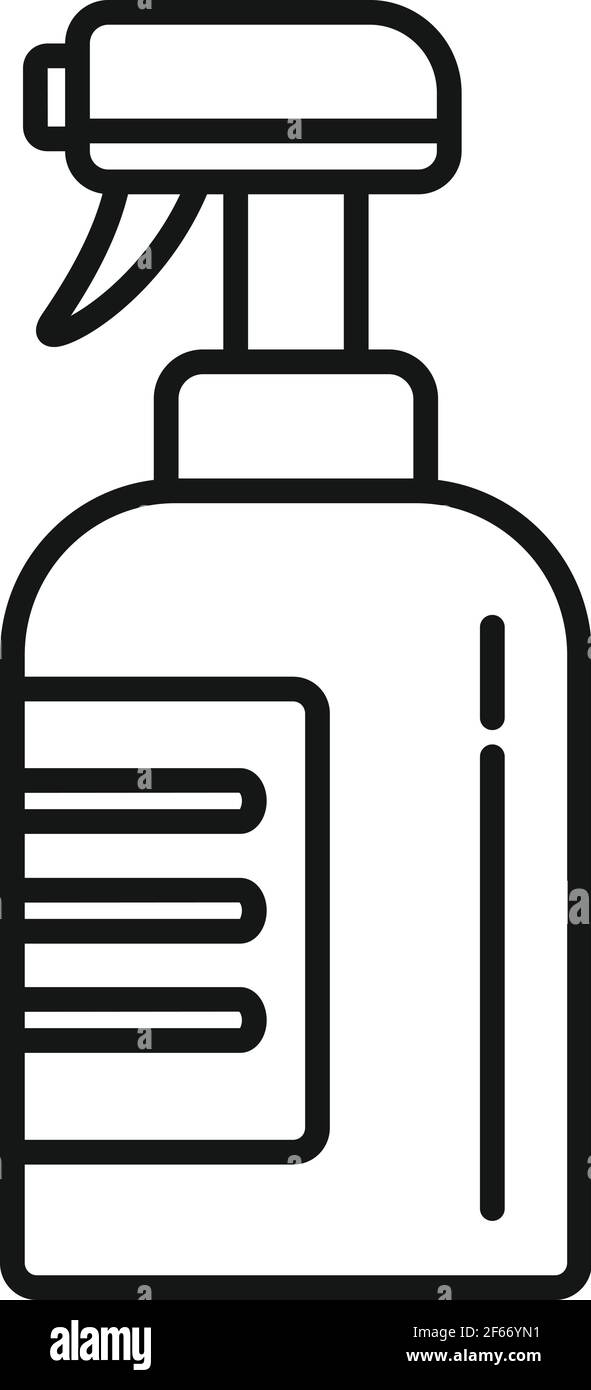 Antibacterial spray icon, outline style Stock Vector Image & Art - Alamy