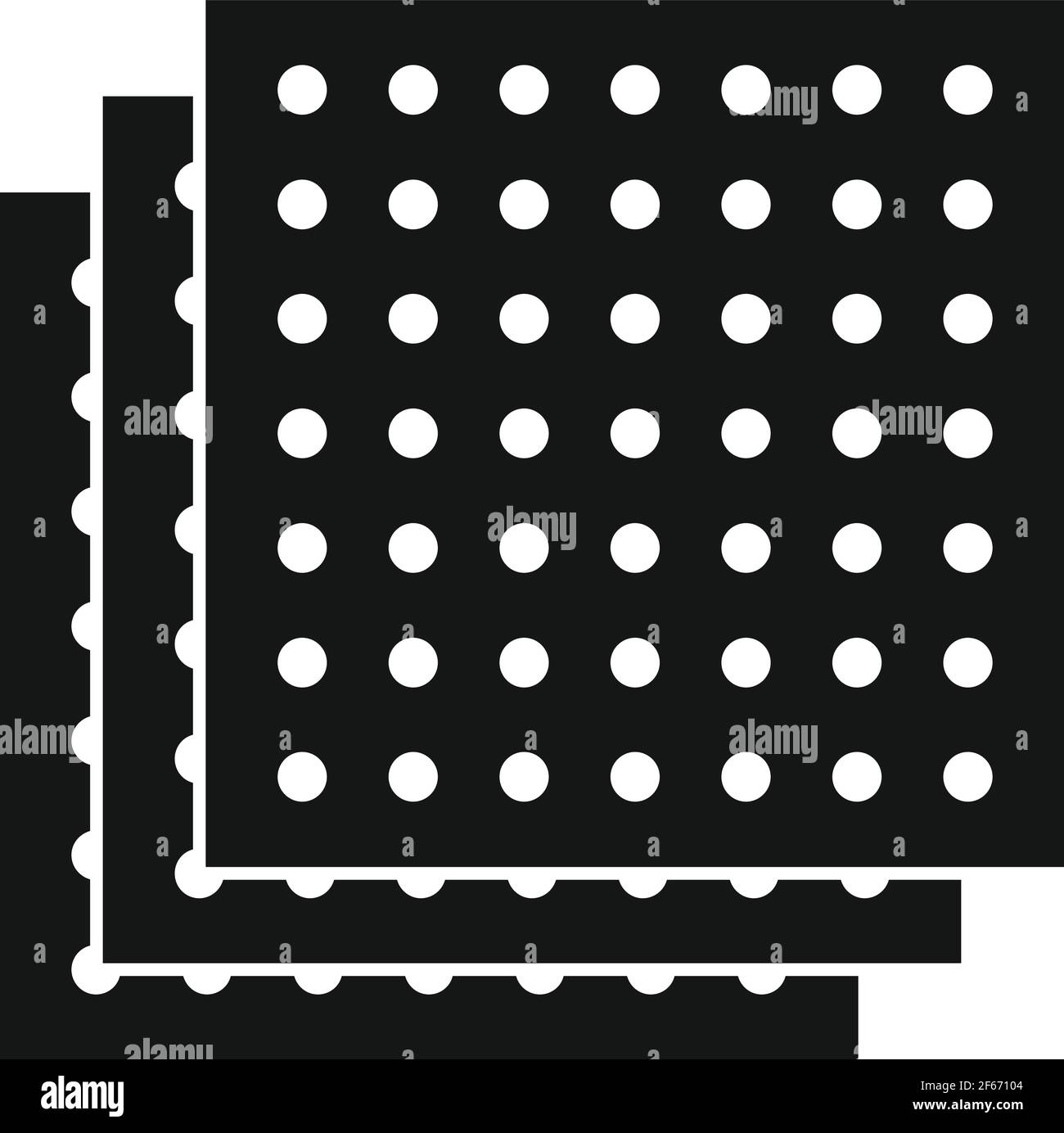 Soundproof panel icon, simple style Stock Vector
