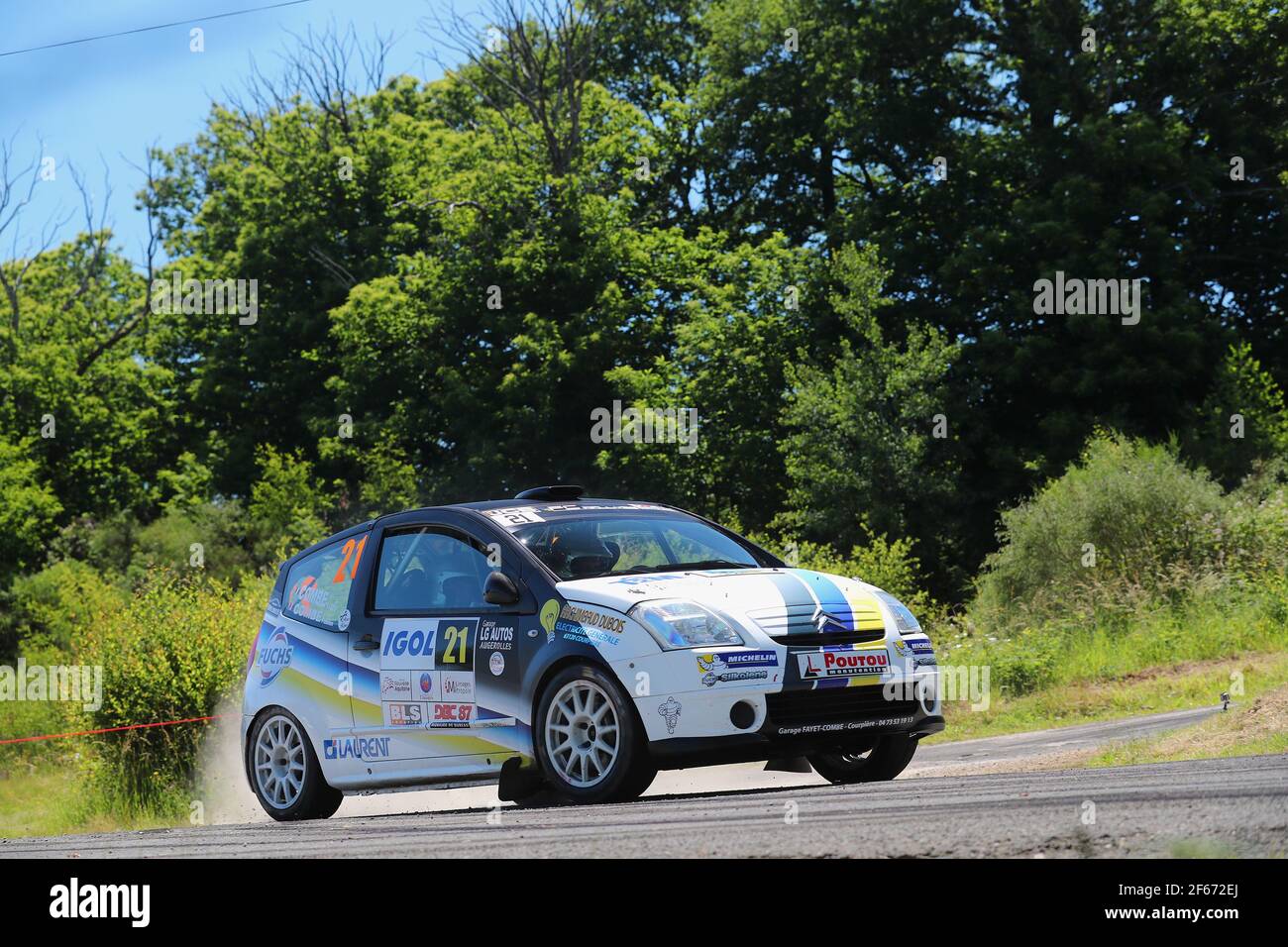 21 COMBE Julien COMBE Ludovic CITROEN C2 , ambiance portrait during the 2017 French rally Championship, rallye du Limousin from june 9 to 10, France - Photo Gregory Lenormand / DPPI Stock Photo