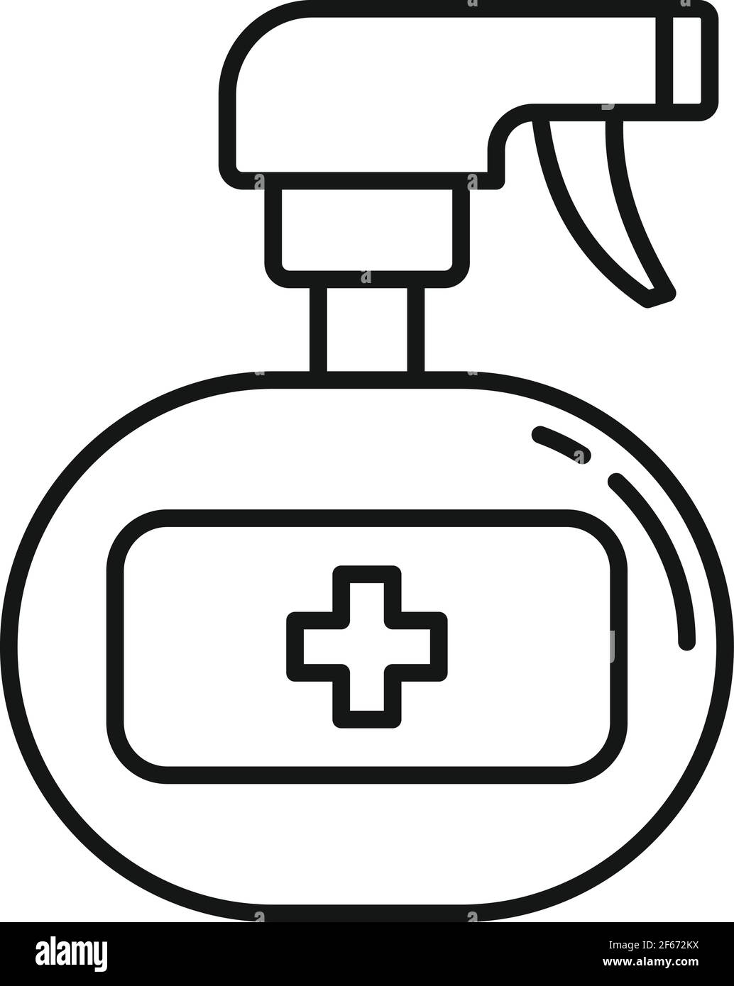 Antiseptic home spray icon, outline style Stock Vector Image & Art - Alamy
