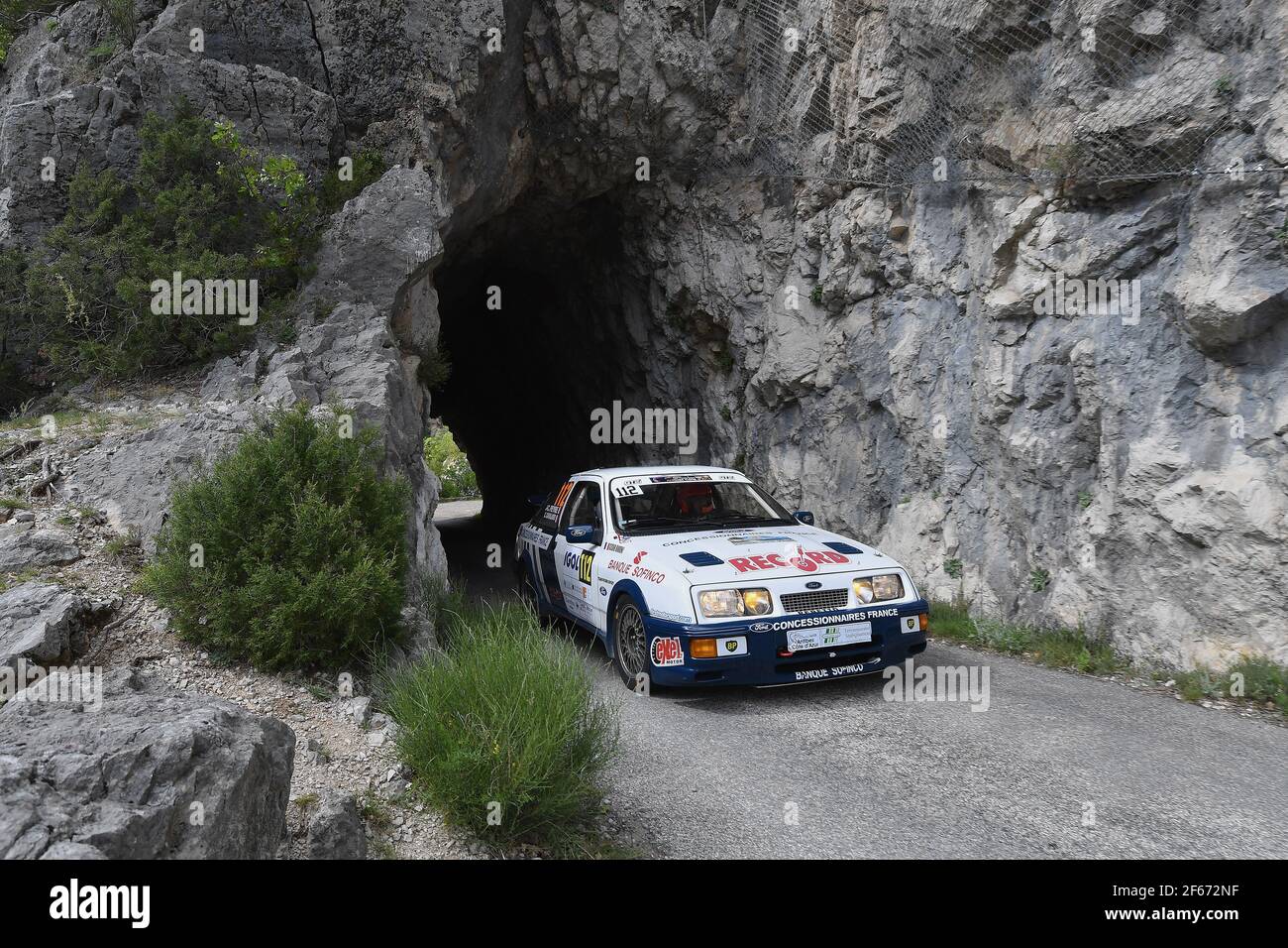 PEYRE JeanChristophe CAVALLARO Celine ford sierra rs action, during the 2017 French rally championship, rallye d'Antibes from May 12 to 14 at Antibes, France - Photo Gregory Lenormand / DPPI Stock Photo