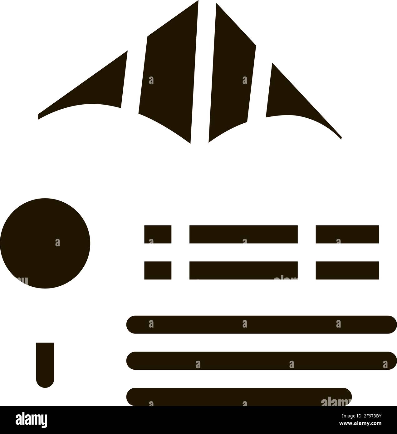 kite flight research icon Vector Glyph Illustration Stock Vector