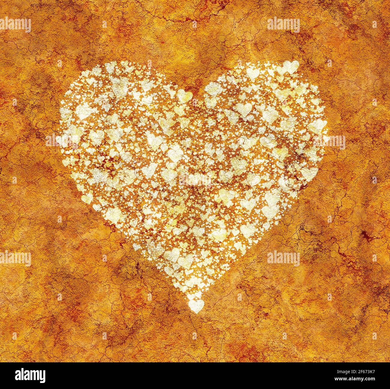 vintage painted hearts background Stock Photo Alamy