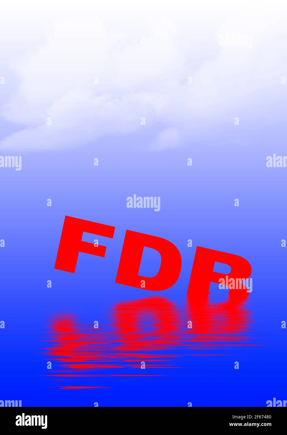 Election in Germany, sinking FDP Stock Photo