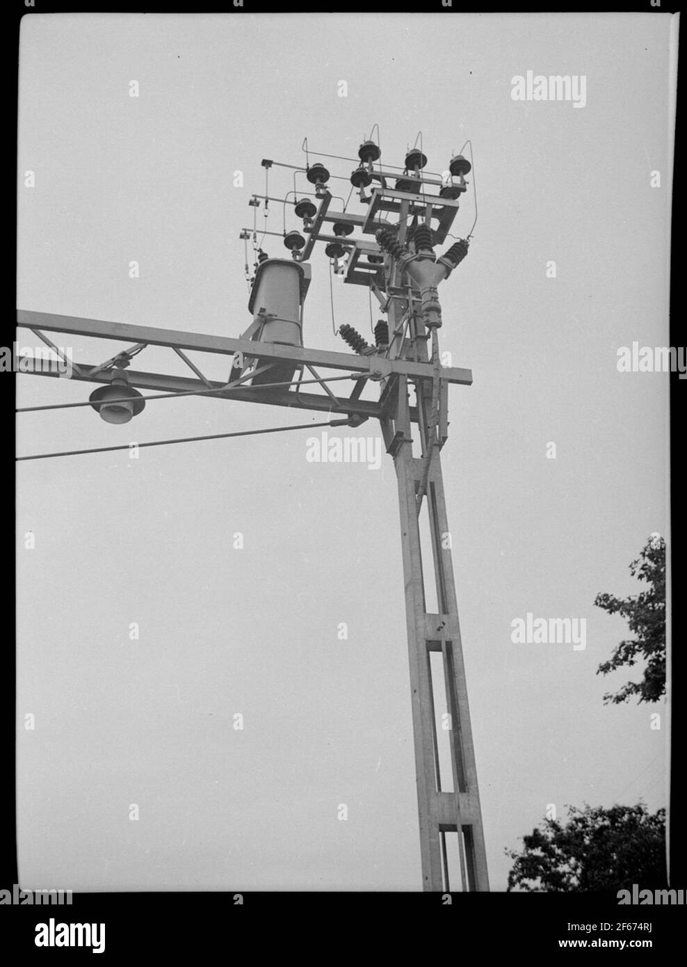 Detail, contact line post Stock Photo - Alamy